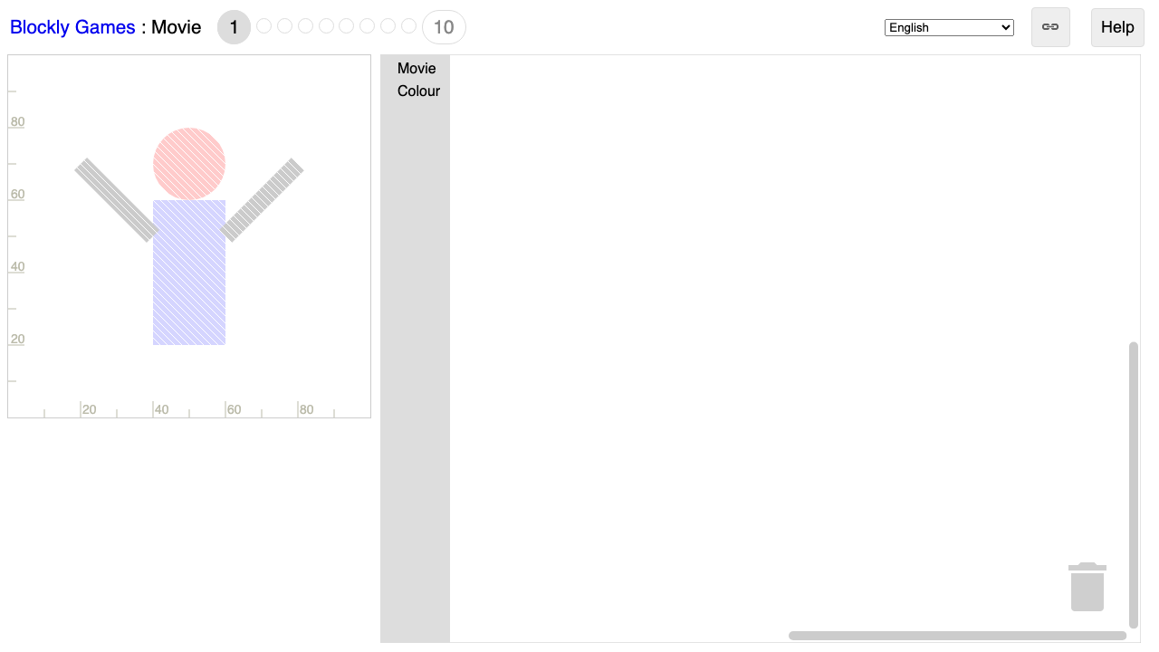 Blockly Games: Movie - Coding educational game