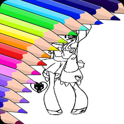 Anime Chibi Coloring Pages - Art educational game