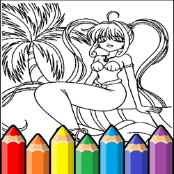 Anime Princess Coloring Pages - Art educational game