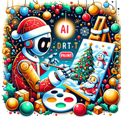 Christmas AI Art Draw Paint game cover