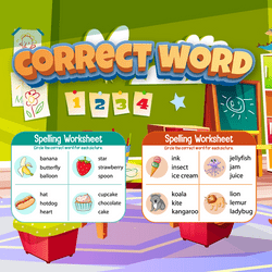 Correct Word - Word and Language educational game