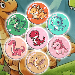 Dino Fusion Bubble Evolution - Science educational game
