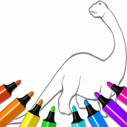Dinosaur Coloring Pages Kids game cover