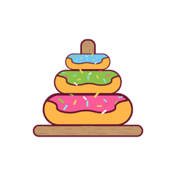 Donuts of Hanoi - Math educational game