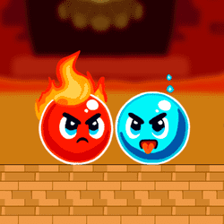 Fire and Water Ball - Adventure educational game