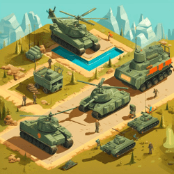 Idle Military Base. Army Tycoon - Strategy educational game