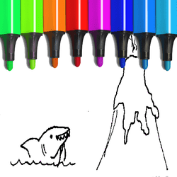 Kid Jumping Coloring - Art educational game