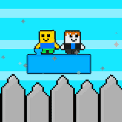 Noob vs Bacon Jumping game cover