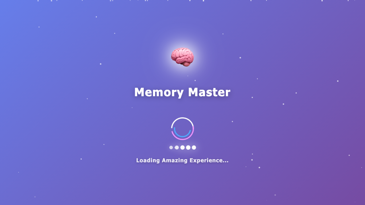Memory Master - Multiplayer Game - Memory educational game